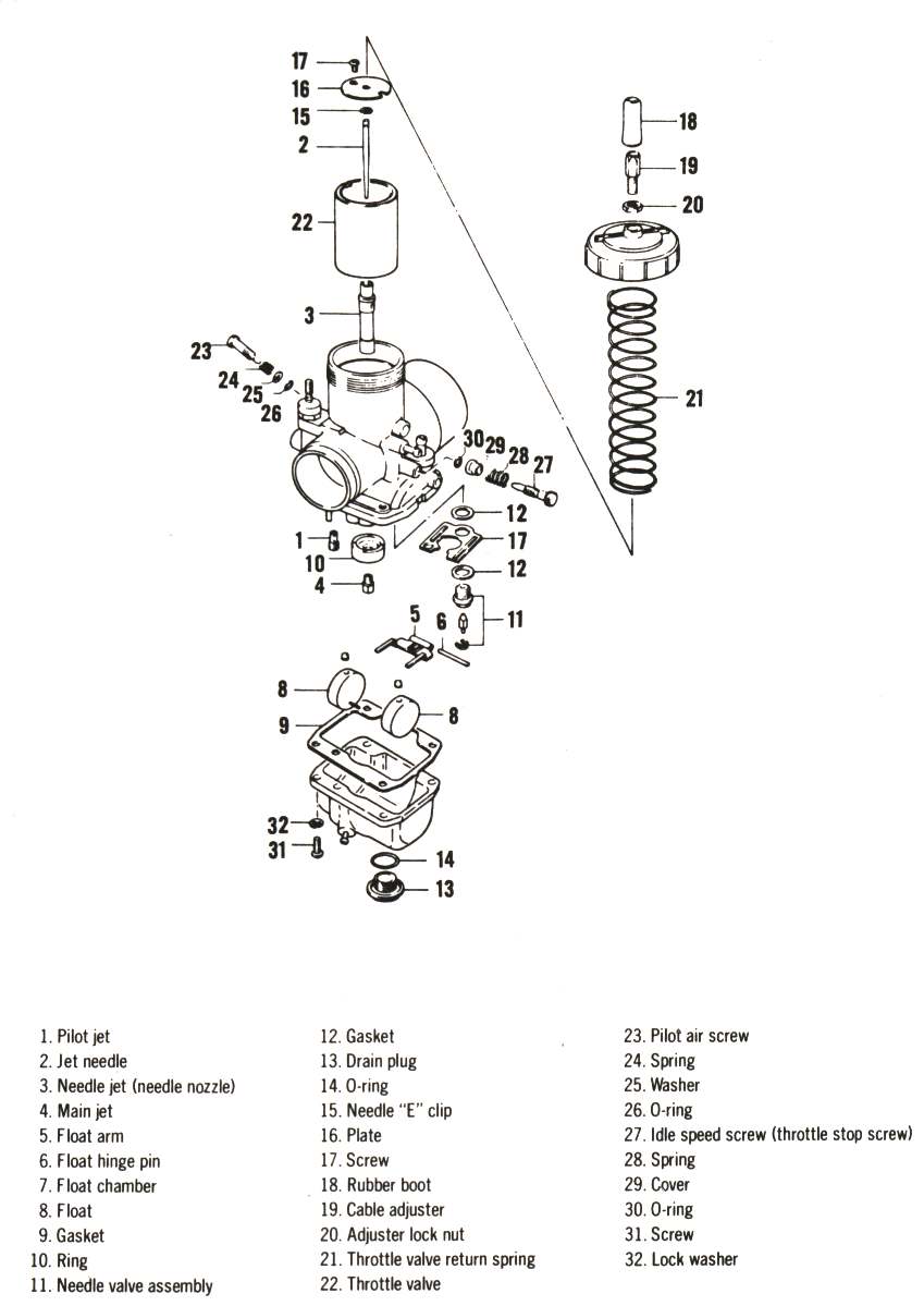 mikuni bs38 exploded view