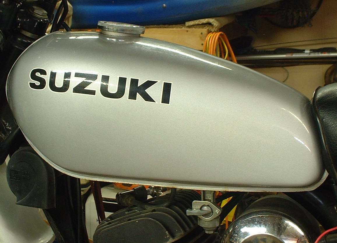 old motorbike fuel tanks